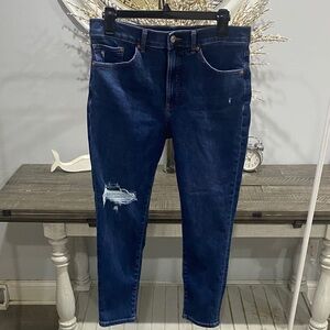 Express Women's Dark Blue Skinny Jeans